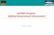 ALPHA Project Safety Assessment Document Vladimir Anferov.