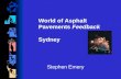 World of Asphalt Pavements Feedback Sydney Stephen Emery.