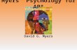 Myers’ Psychology for AP* David G. Myers. Unit 1: Psychology’s History and Approaches.