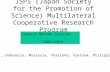 JSPS (Japan Society for the Promotion of Science) Multilateral Cooperative Research Program Coastal Marine Science 2001-2010 Japan, Indonesia, Malaysia,
