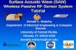 Surface Acoustic Wave (SAW) Wireless Passive RF Sensor System Tutorial 1.