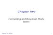Dept. of EE, NDHU 1 Chapter Two Formatting and Baseband Modulation.
