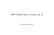 AP Chemistry Chapter 3 Stoichiometry. Is the study of the quantities of substances consumed and produced in chemical reactions Derived from the Greek.