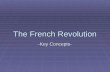 The French Revolution -Key Concepts-. I. Revolutionary Ideas.