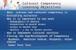 Cultural Competency Learning Objectives What culture and cultural competency is Evaluating ourselves Why it is important to our work Demographics of America.