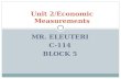 MR. ELEUTERI C-114 BLOCK 5 Unit 2/Economic Measurements.