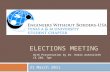 ELECTIONS MEETING 31 March 2011 With Presentation by Dr. Robin Autenrieth CE 203, 7pm.