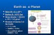 Earth as a Planet Mass M = 6 x 10 27 g. Mass M = 6 x 10 27 g. Mass M = 6 x 10 27 g Mass M = 6 x 10 27 g Radius R = 6371 km. Radius R = 6371 km. Radius.
