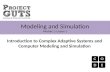 Modeling and Simulation Module 1: Lesson 1 Introduction to Complex Adaptive Systems and Computer Modeling and Simulation.