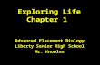 Exploring Life Chapter 1 Advanced Placement Biology Liberty Senior High School Mr. Knowles.