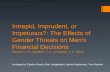 Intrepid, Imprudent, or Impetuous?: The Effects of Gender Threats on Men's Financial Decisions Weaver, J. R., Vandello, J. A., & Bosson, J. K. (2012) A.