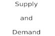 Supply and Demand Supply and Demand Table of Contents The Basics The Law of Demand The Law of Supply Equilibrium Price and Quantity Equilibrium and Disequilibrium.