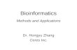 Bioinformatics Methods and Applications Dr. Hongyu Zhang Ceres Inc.
