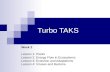 Turbo TAKS Week 3 Lesson 1: Plants Lesson 2: Energy Flow in Ecosystems Lesson 3: Evolution and Adaptations Lesson 4: Viruses and Bacteria.