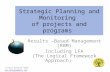 Strategic Planning and Monitoring of projects and programs Results –Based Management (RBM) Including LFA (The Logical Framework Approach) © Project Design.