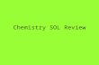 Chemistry SOL Review. 60. Chemical Equilibrium Equilibrium – –when the concentration of reactants and products are constant –Changes in pressure, temperature,
