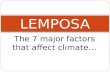 The 7 major factors that affect climate… LEMPOSA.