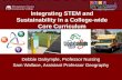 Integrating STEM and Sustainability in a College-wide Core Curriculum Debbie Dalrymple, Professor Nursing Sam Wallace, Assistant Professor Geography.