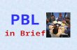PBL in Brief. Outline  What is PBL?  Why PBL?  Tutorial session  Scenario  Assessment  Pros & Cons.