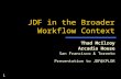 1 JDF in the Broader Workflow Context Thad McIlroy Arcadia House San Francisco & Toronto Presentation to JDF@XPLOR.