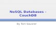 NoSQL Databases - CouchDB By Tom Sausner. Agenda Introduction Review of NoSQL storage options  CAP Theorem  Review categories of storage options CouchDB.