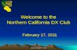 Welcome to the Northern California DX Club February 17, 2011 February 17, 2011 NCDXC February 17, 2011.