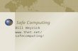 Safe Computing Bill Weyrick