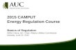 2015 CAMPUT Energy Regulation Course Basics of Regulation Willie Grieve, QC, Chair, Alberta Utilities Commission Monday, June 22, 2015.