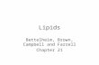 Lipids Bettelheim, Brown, Campbell and Farrell Chapter 21.