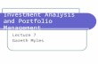Investment Analysis and Portfolio Management Lecture 7 Gareth Myles.