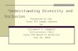 “Understanding Diversity and Inclusion” Presented at the: Texas PTA Summer Seminar by: Elizabeth A. Campbell Inclusiveness Chair Texas PTA Board of Directors.