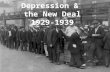 The Great Depression & the New Deal 1929-1939. The Great Depression began when the stock market crashed in 1929. Many Americans had invested in the stock.