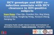 Washington D.C., USA, 22-27 July 2012 HCV genotype and HBV co-infection associate with HCV clearance in HIV- positive subjects Yuan Dong,