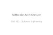 Software Architecture CSCI 5801: Software Engineering.