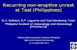 Recurring non-eruptive unrest at Taal (Philippines) R.U. Solidum, E.P. Laguerta and Taal Monitoring Team Philippine Institute of Volcanology and Seismology.