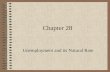 Chapter 28 Unemployment and its Natural Rate. A Roadmap for Chapter 28 1.Background 2.Long Run vs. Short Run Unemployment 3.Unemployment - Generally Speaking.
