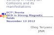 Vorticity in Heavy-Ion Collisions and its manifestations ECT*,Trento QCD in Strong Magnetic fields November 13 2012 Oleg Teryaev JINR.