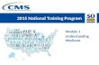 2015 National Training Program Module 1 Understanding Medicare.