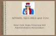 NPRMS, NEG REG and YOU New York State Financial Aid Administrators Association.