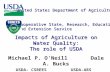 United States Department of Agriculture Cooperative State, Research, Education and Extension Service Impacts of Agriculture on Water Quality: The role.