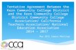 Tentative Agreement Between the Kern Community College District and the Kern Community College District Community College Association/ California Teachers.