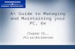 A+ Guide to Managing and Maintaining your PC, 6e Chapter 10….. PCs on the Internet.