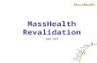 June 2014 MassHealth Revalidation. 1. Revalidation 2. How to complete your revalidation process in the Provider Online Service Center (POSC) 3.Step-by-Step.