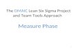 The DMAIC Lean Six Sigma Project and Team Tools Approach Measure Phase 1.