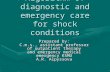 Algorithm of diagnostic and emergency care for shock conditions Prepared by: C.m.s., assistant professor of outpatient therapy and emergency medical emergency.