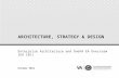 Enterprise Architecture and OneVA EA Overview (EA 101) October 2014 ARCHITECTURE, STRATEGY & DESIGN