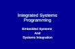 Integrated Systems Programming Embedded Systems And Systems Integration.