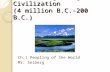Unit 1: Beginnings of Civilization (4 million B.C.-200 B.C.) Ch.1 Peopling of the World Mr. Seiberg.