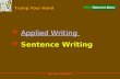 New Practical English 3 Return to Menu Return to Menu Trying Your Hand  Applied Writing Applied WritingApplied Writing  Sentence Writing Sentence WritingSentence.