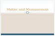 Matter and Measurement. Classification HeterogeneousMixtureCompound MatterElement Pure Substance Homogeneous.
